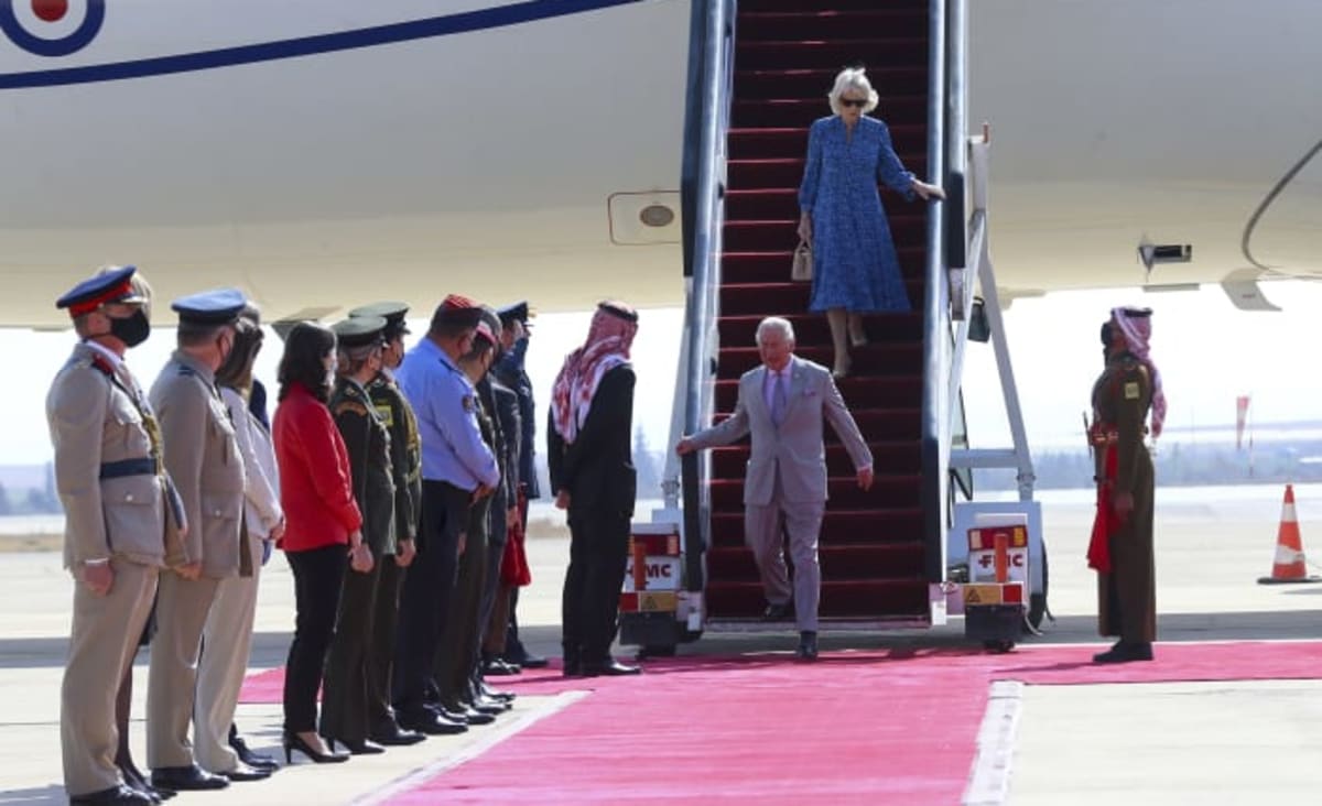 Britain's Prince Charles pays royal visit to Jordan 