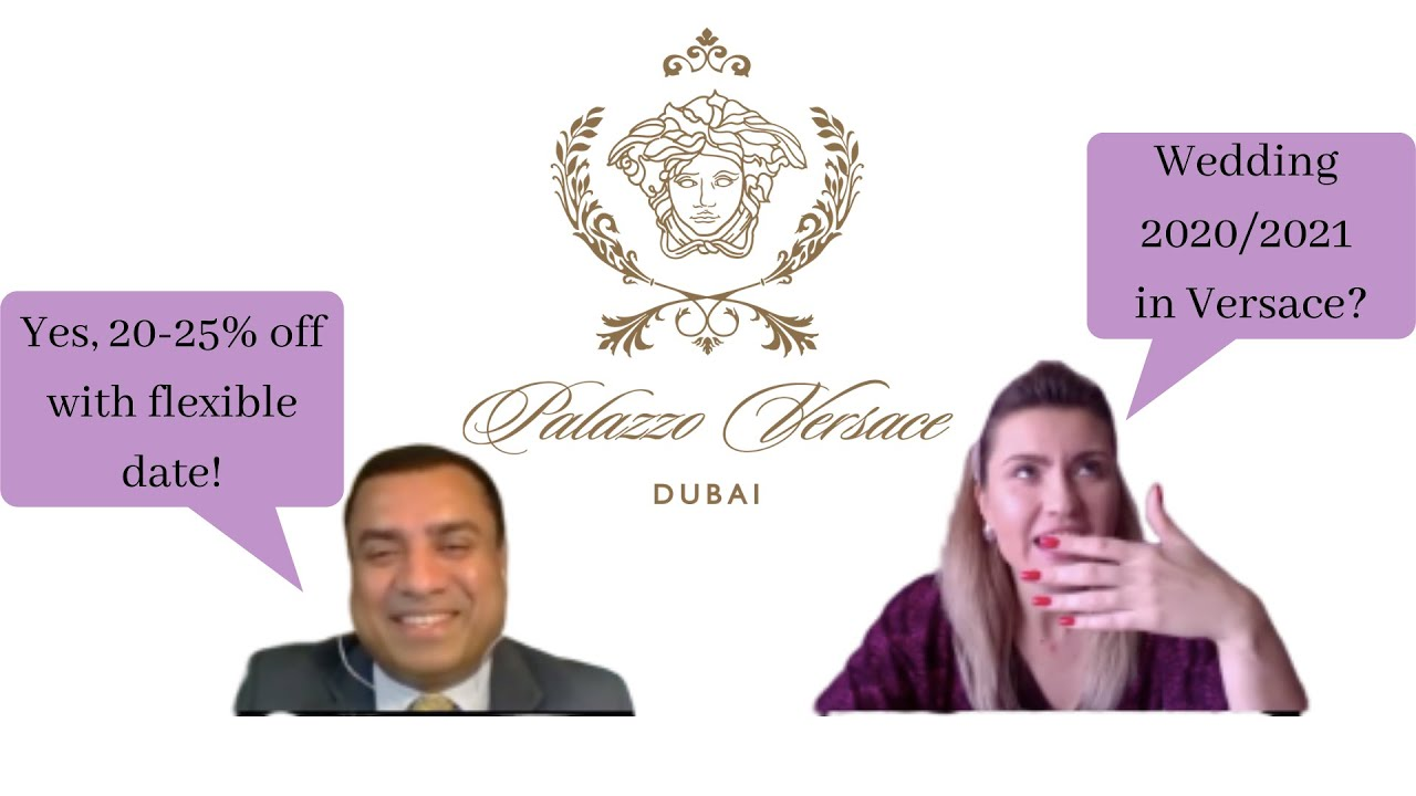 What Palazzo Versace Dubai offers for weddings after covid?