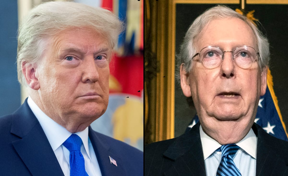 As candidates refuse to disavow McConnell, Trump comes to terms with his grip on GOP
