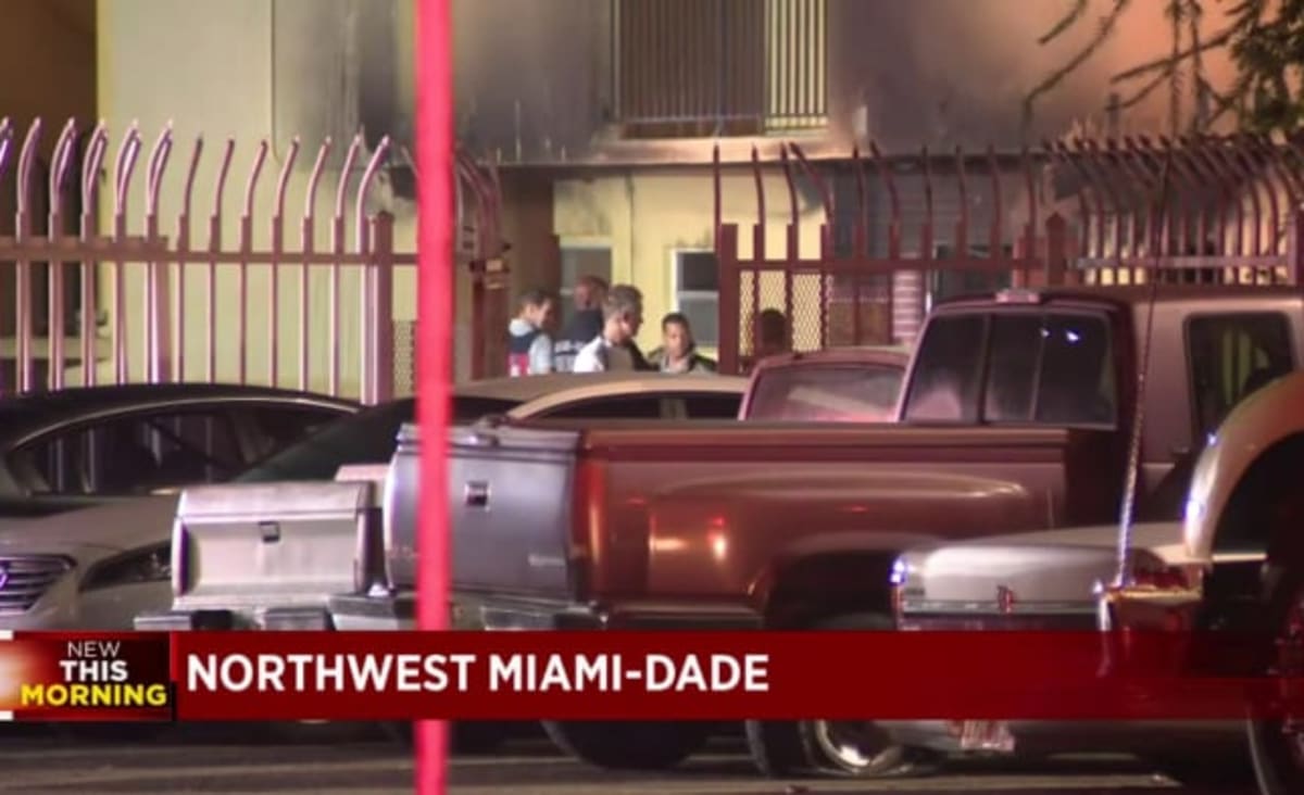 Fire in Miami-Dade apartment building displaces several families