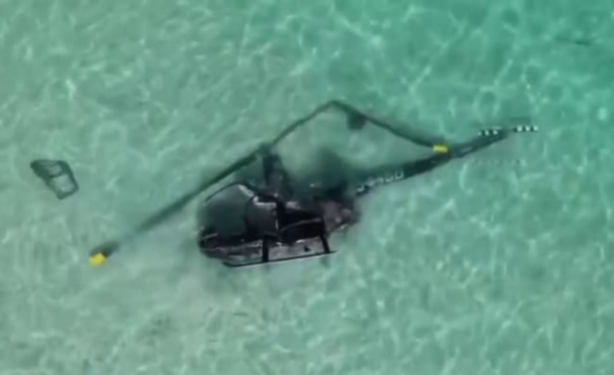 Helicopter crashes into ocean just feet from Miami Beach shore