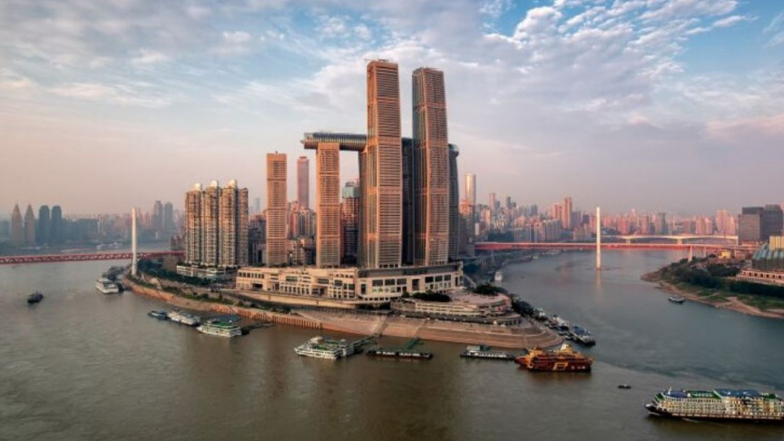 World's Highest Horizontal Skyscraper at 250 Meters Opens in China