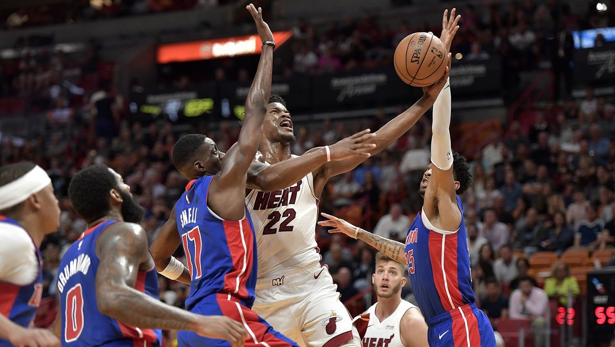 Heat push past weary, shorthanded Pistons to 7-3 record with 117-108 victory