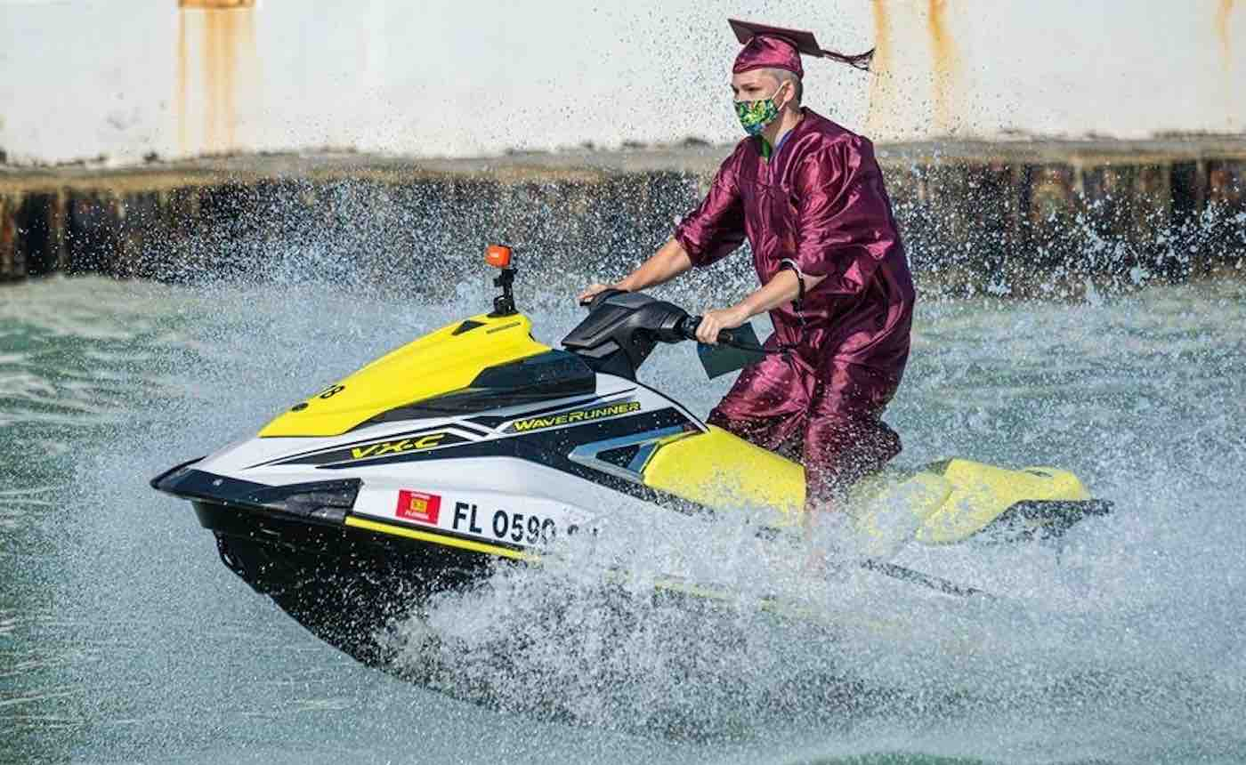 Grads Receive Diplomas Aboard Jet Skis After High School Refuses to Cancel Commencement Ceremony