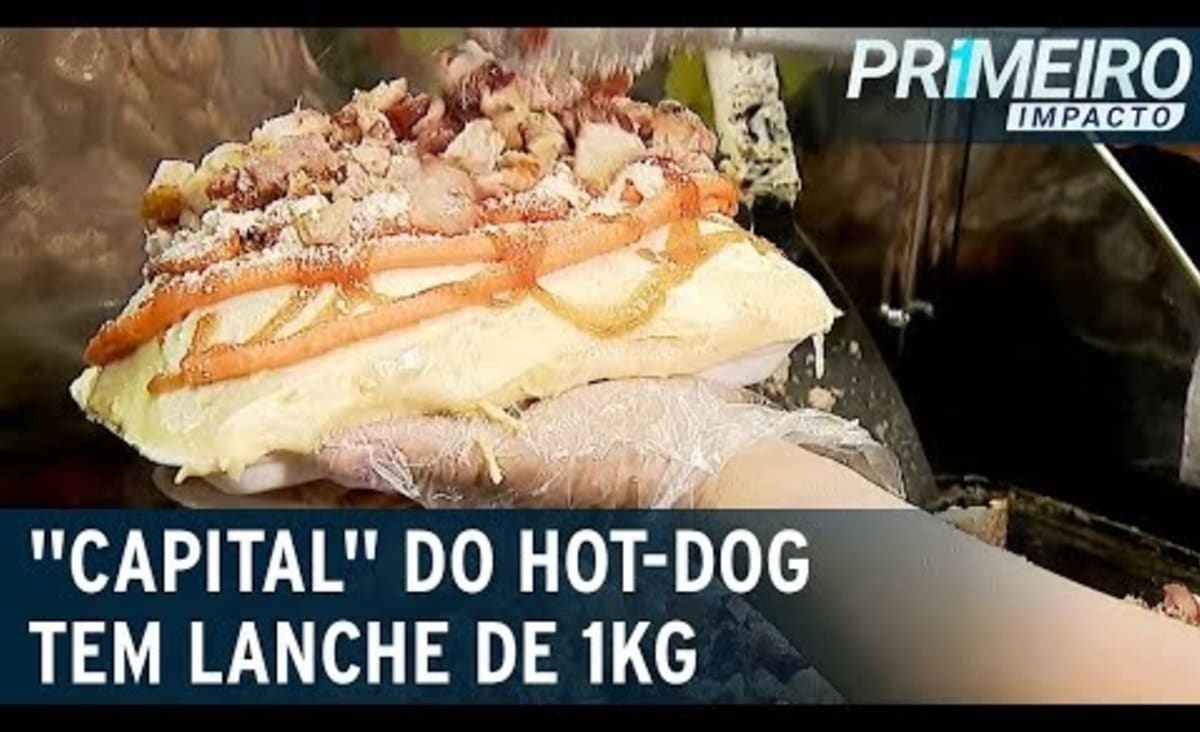 [Pernoitar, comer e beber fora] “Dogão” gigante: cachorro-quente de 1 kg é sucesso em Osasco (SP)