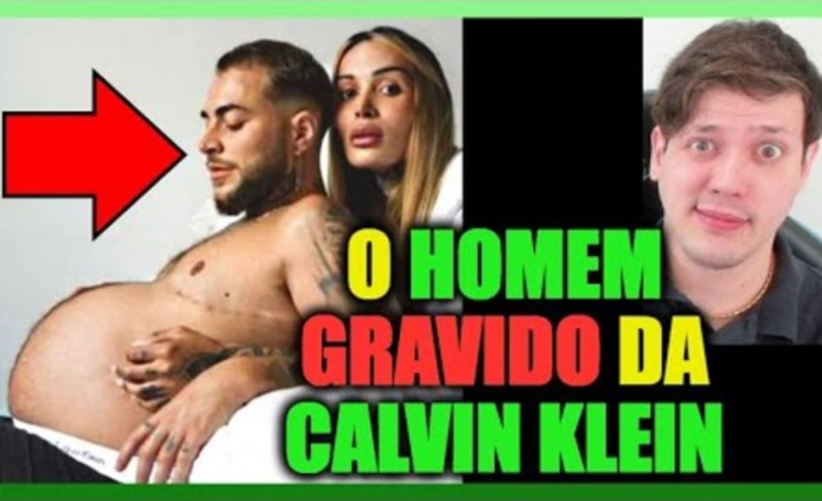 O Homem GRAVIDO da Calvin Klein