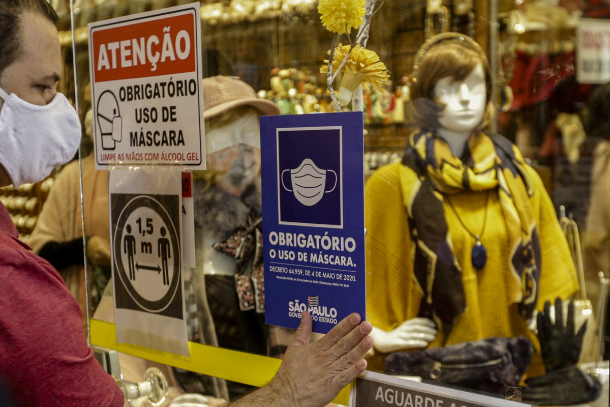 Multa para quem desrespeita uso obrigatório de máscara passa a valer nesta quinta no estado de São Paulo