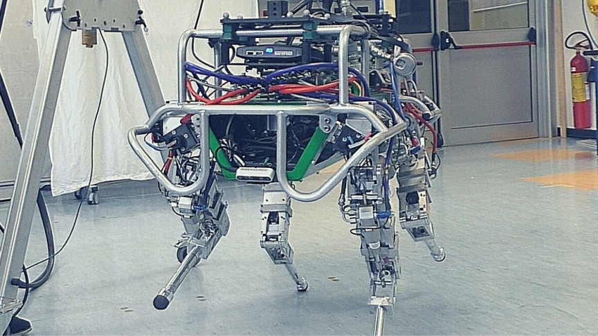 This Four-Legged Robot Executes a 'Ninja Walk' Across Narrow Bridges