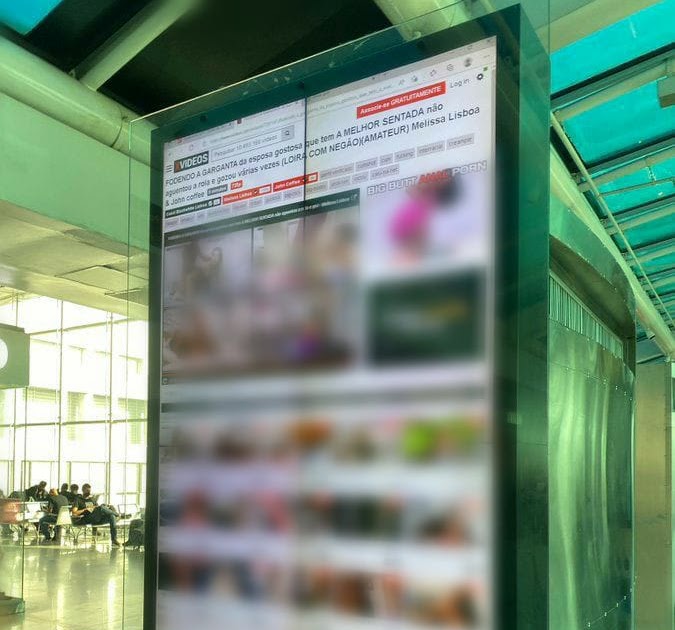 Totens ‘pornôs’: Aeroporto Santos Dumont sofre ataque hacker