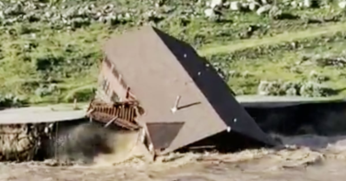 Dramatic video shows Montana house collapsing into Yellowstone River after record flooding