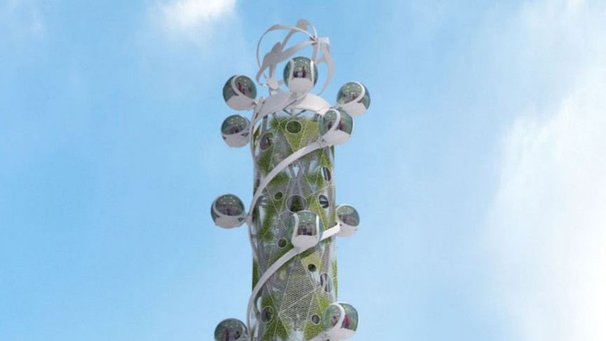 World's First Environmentally Friendly High-Rise Building Will Have a Windmill On It