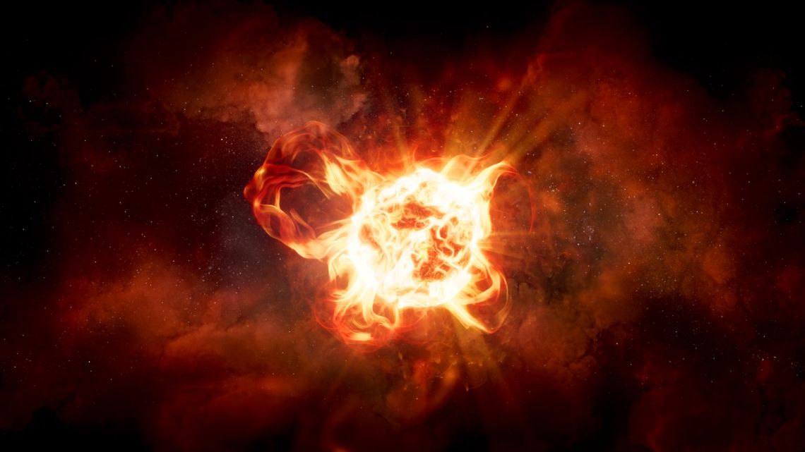 'Betelgeuse on steroids' sheds light on how rare massive stars die