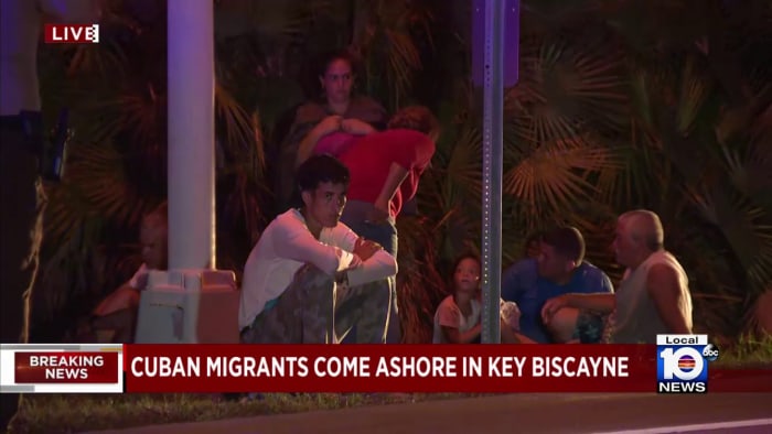 Cuban migrants make landfall in Key Biscayne