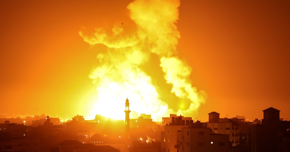Hours after Biden visit Israel strikes Gaza in response to rocket fire