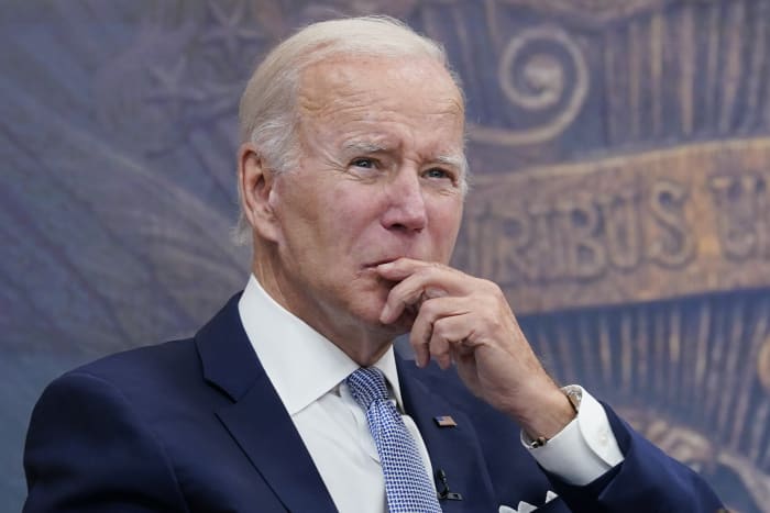 Biden no longer shy in singling out Trump, the 'former guy'