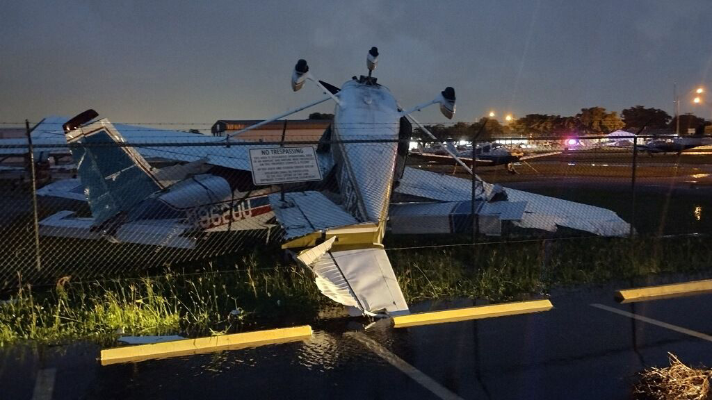 Tornado Flips Small Planes, Uproots Trees in South Florida