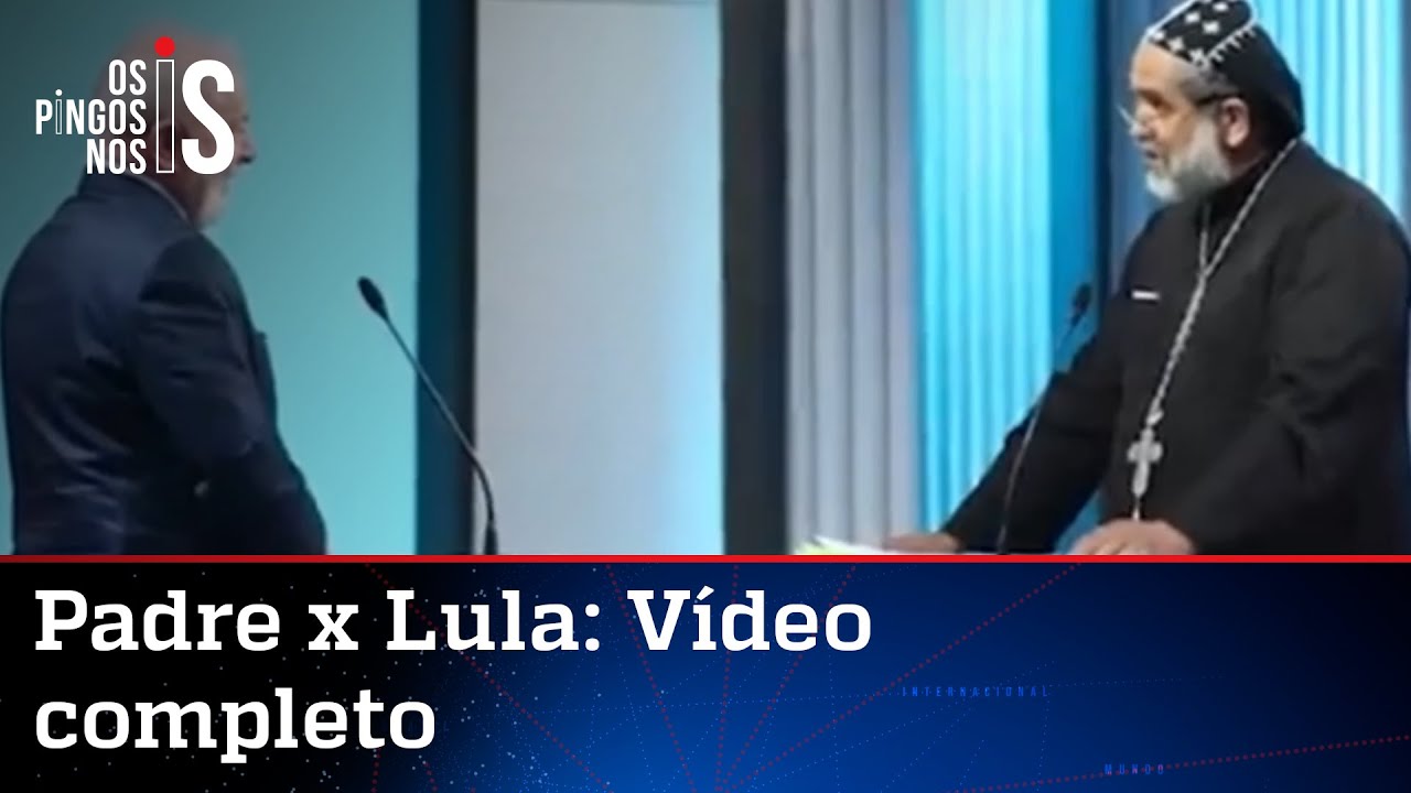 Isso a Globo não mostra! Veja o embate entre o padre e Lula por outro ângulo