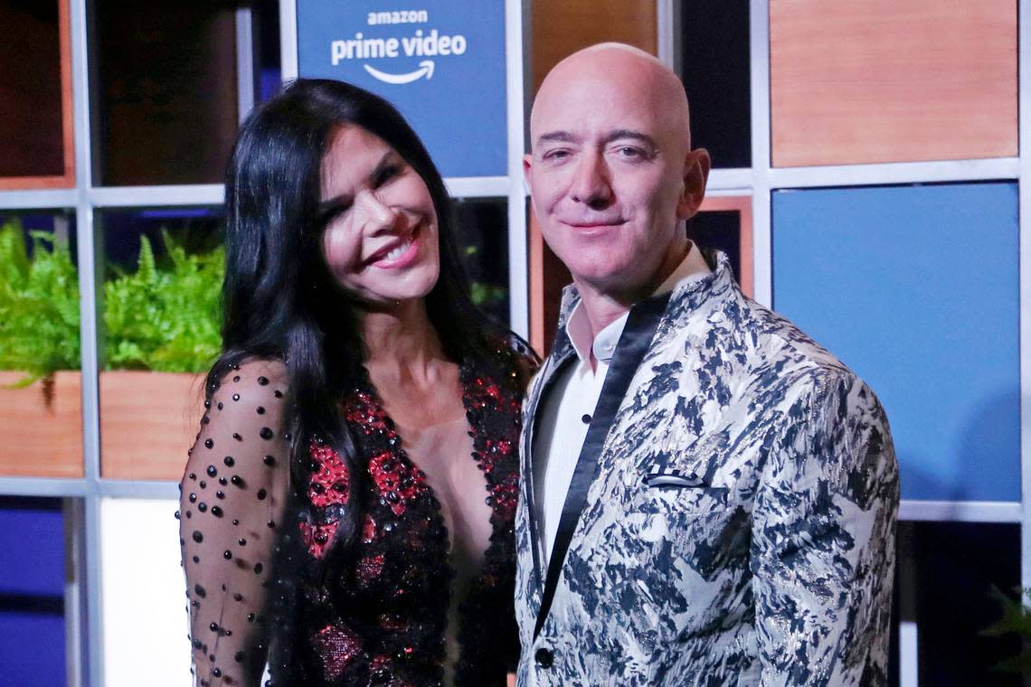 Jeff Bezos was spotted back home in Miami with his girlfriend. We have a few details