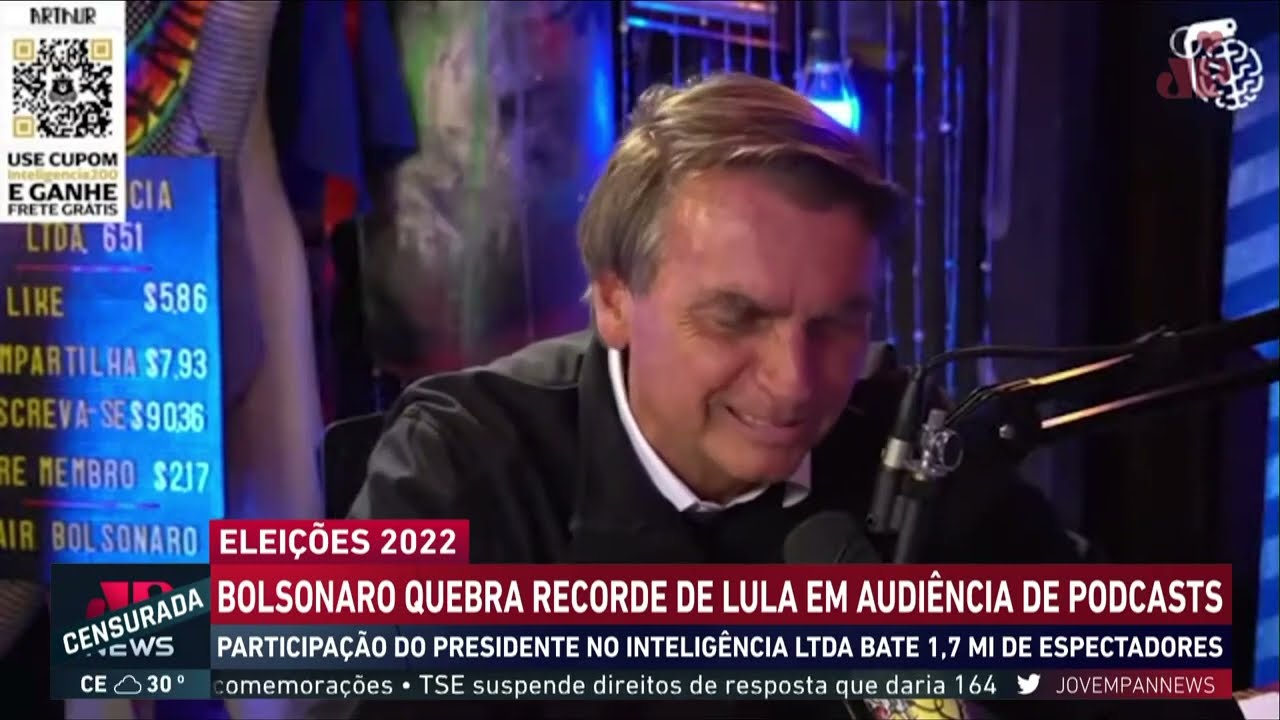 Bolsonaro bate recorde de audiência em entrevista virtual e ataca Lula ao falar de fome no Brasil