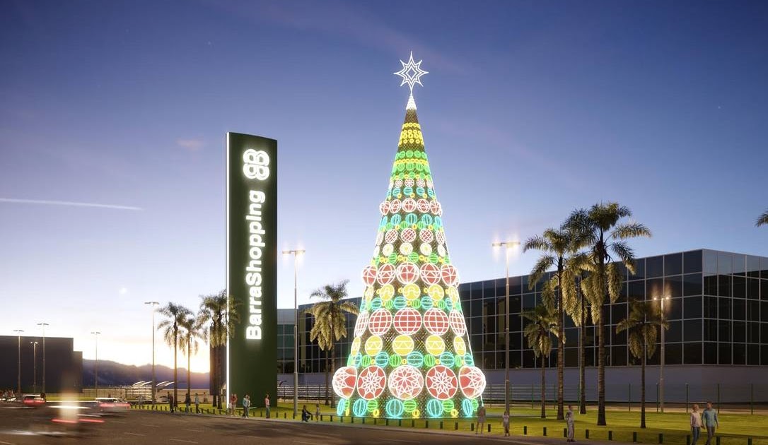 Barra Shopping terá a maior Árvore de Natal do Rio, com 70 metros de altura