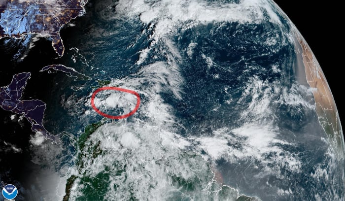 Hurricane hunters investigating Caribbean disturbance