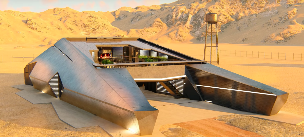 This Futuristic 'Cyberhouse' Was Inspired by Tesla’s Cybertruck