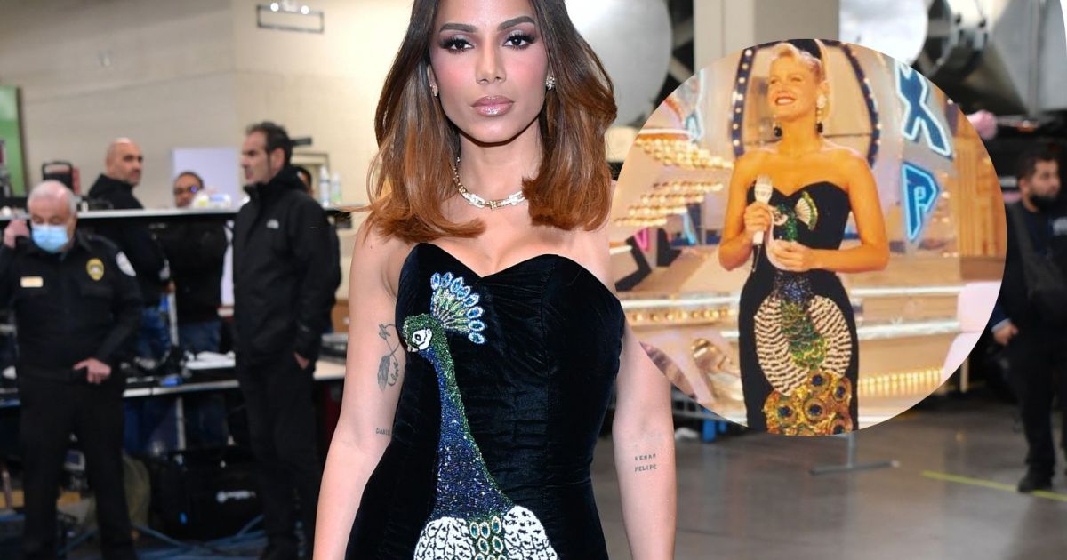 Anitta no Grammy Latino: vestido com pavão de Xuxa recriado pela cantora tem bastidor curioso com Roberto Carlos