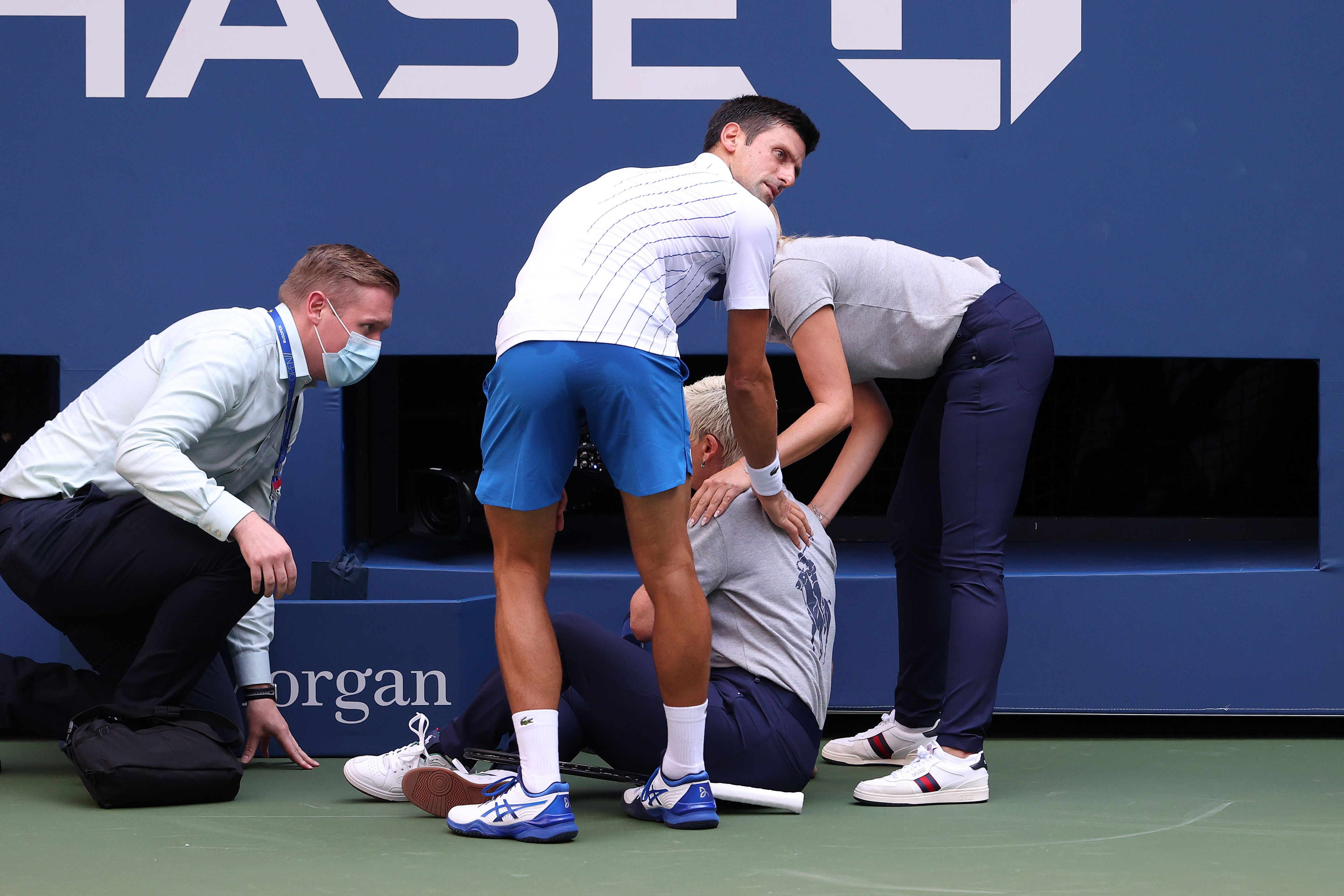 Novak Djokovic out of US Open for accidentally hitting line judge with ball