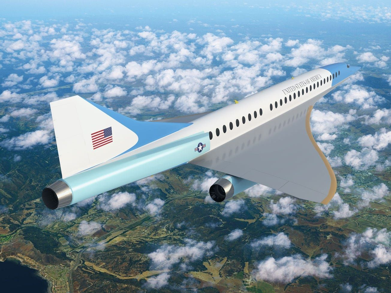 The Boom Overture jet is vying to become the first supersonic Air Force One — here's an early look