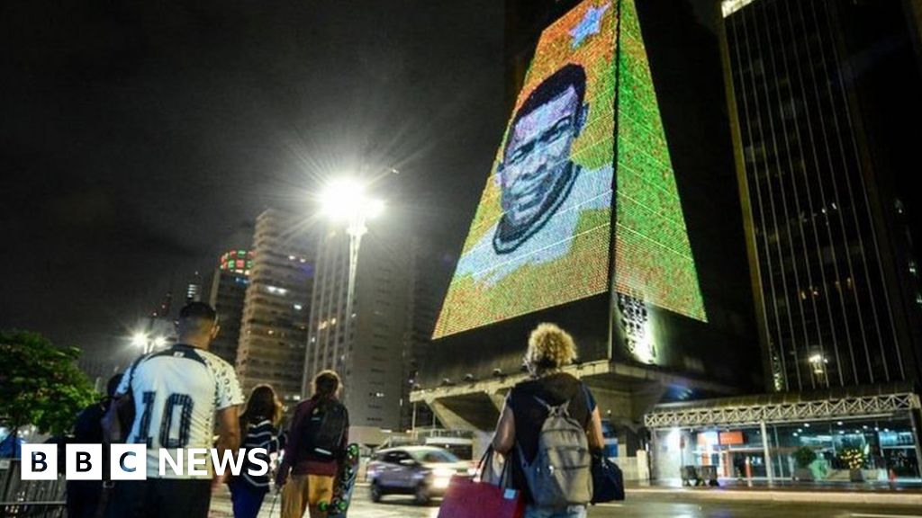 'Thank you, King': Brazil lights up in honour of Pele