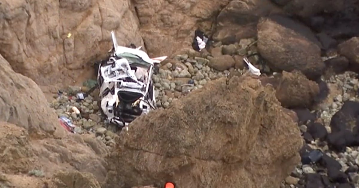 Unlikely survival of family that plunged off 250-foot California cliff credited to luck, Tesla's design 