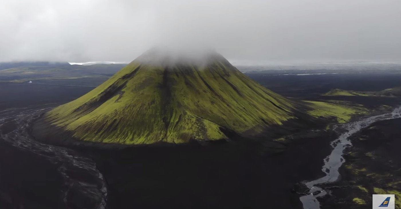 Stunning Aerial Video of Iceland’s Green Volcano Can Soothe Your Lockdown Stress