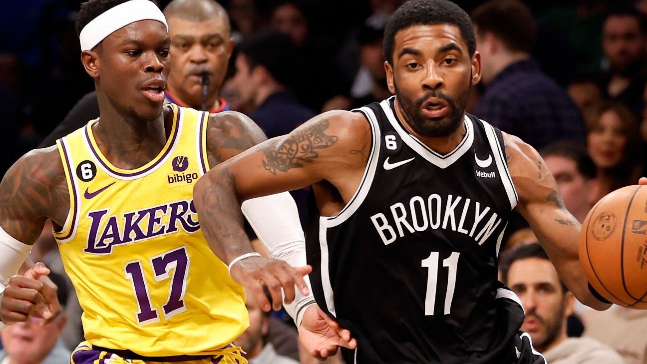 'Still dominating': Kyrie lauds LeBron, leads Nets